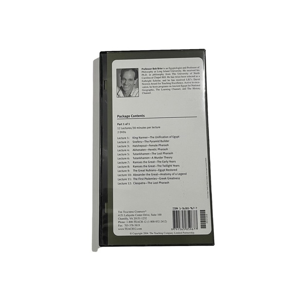 Great Pharaohs of Ancient Egypt By Professor Bob Brier 2 DVDs + Guidebook  EUC - Picture 2 of 10